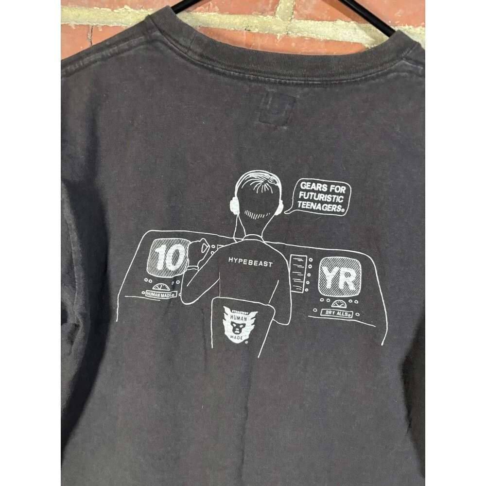 Hypebeast 10th Anniversary Collab Human Made Black Shirt Adult Small(?)